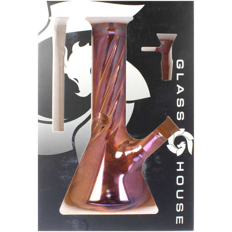Iridescent Twisted Mini Beaker - Glass House