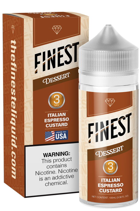 Italian Espresso Custard Freebase E-Liquid Dessert Edition 100ML - The Finest