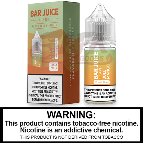 Jull Mango Salt Nic E-Juice 30ML - Bar Club