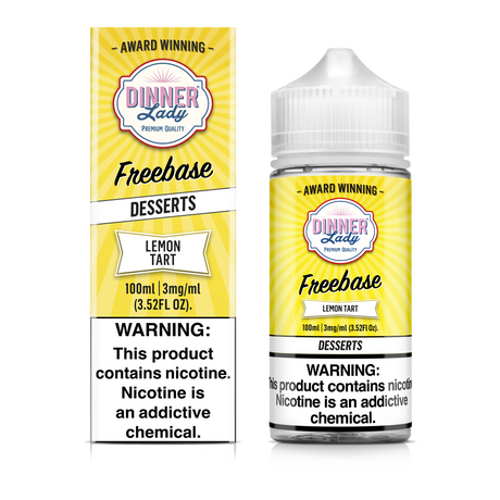 Lemon Tart Freebase E-Liquid 100ML - Dinner Lady