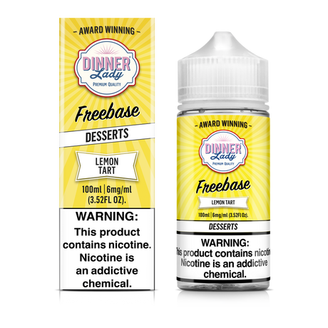 Lemon Tart Freebase E-Liquid 100ML - Dinner Lady