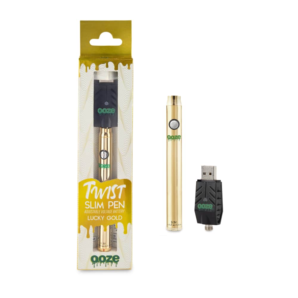 Lucky Gold Slim Pen Twist Battery - Ooze