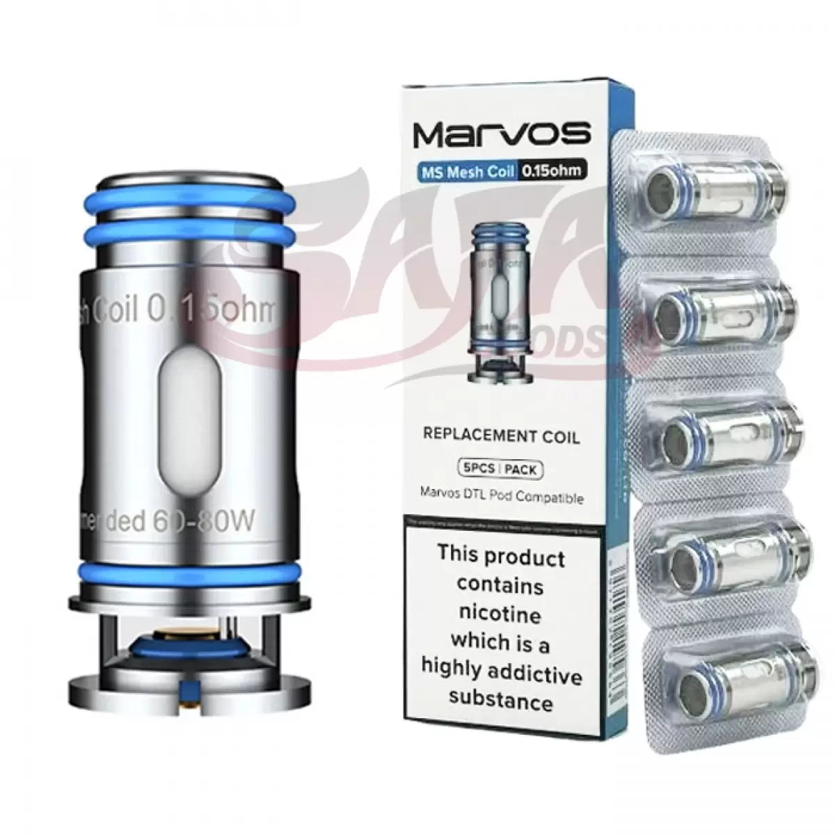 MARVOS Mesh Replacement Coils 5PK - Freemax
