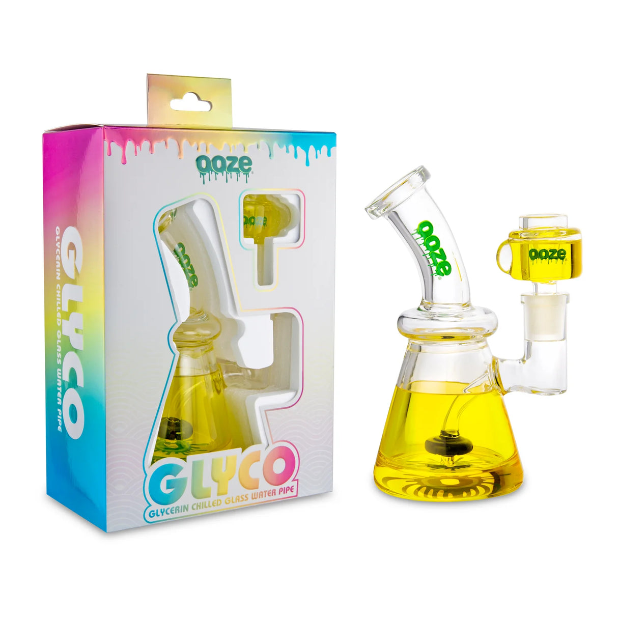 Mellow Yellow Glyco Chilled Water Pipe - Ooze