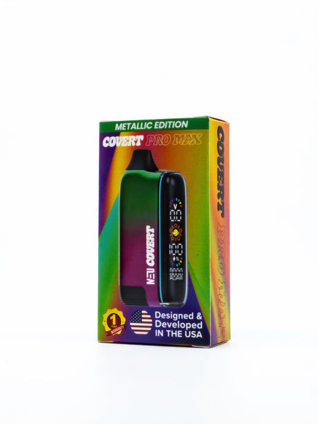 Metallic Ed. Rainbow Push Pro Max 510 Cartridge Battery - Neu Covert
