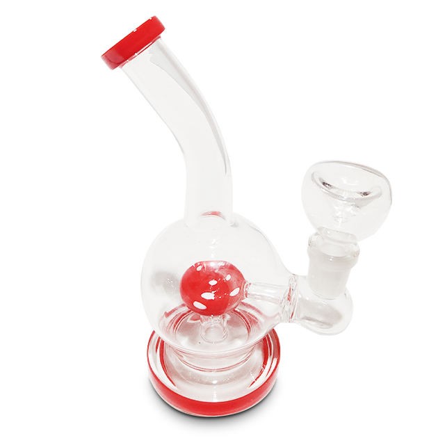 Mini Round Glass Shower Water Pipe