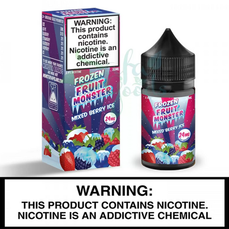 Mixed Berry Ice Custard Monster (Tobacco-Free Nicotine) Salt Nic 30ML Bottles - Monster Vape Labs