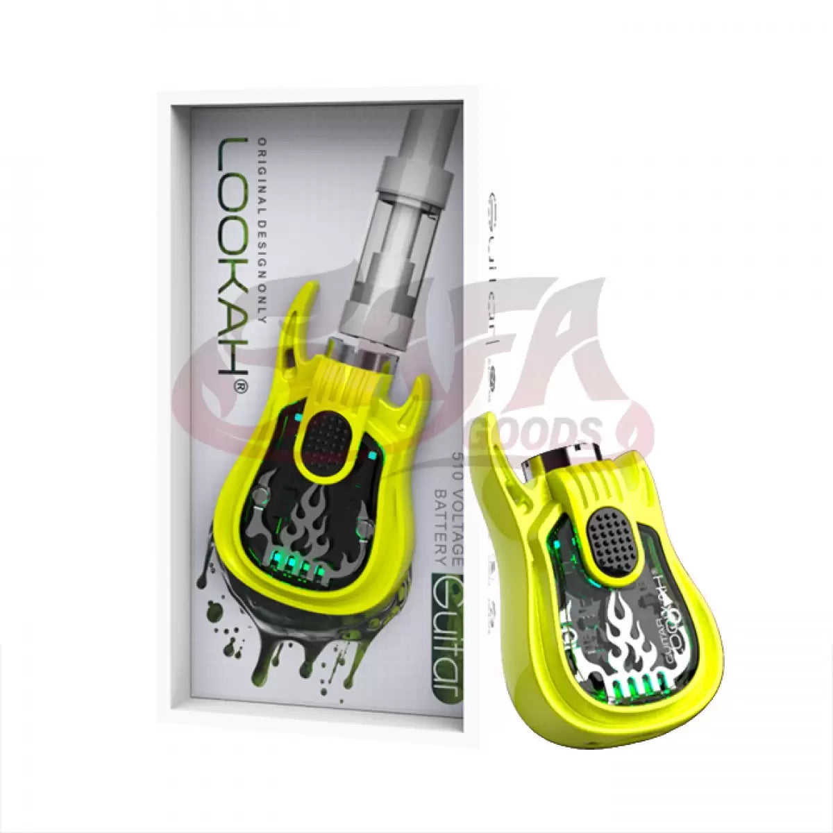 Neon Green Vape Battery - Lookah