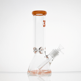 Orange 10" 9mm Beaker Water Pipe - Glass House