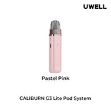 Pastel Pink Caliburn G3 Lite Pod System - Uwell