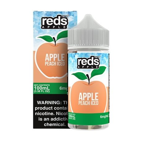 Peach Ice FB E-Liquid 100ML - Reds Apple