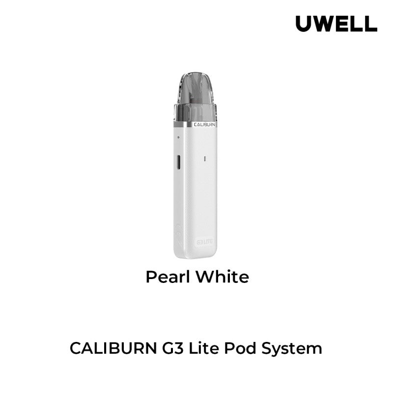 Pearl White Caliburn G3 Lite Pod System - Uwell