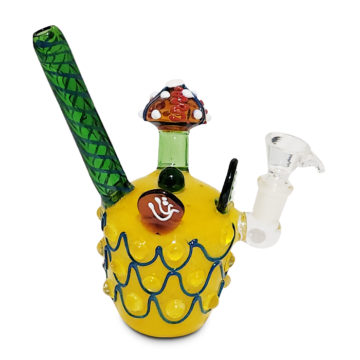 Pineapple Glass Water Pipe – Unique Mushroom Design