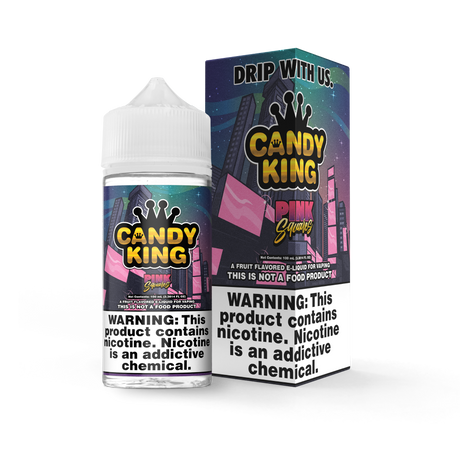 Pink Squares Freebase E-Liquid 100ML - Candy King