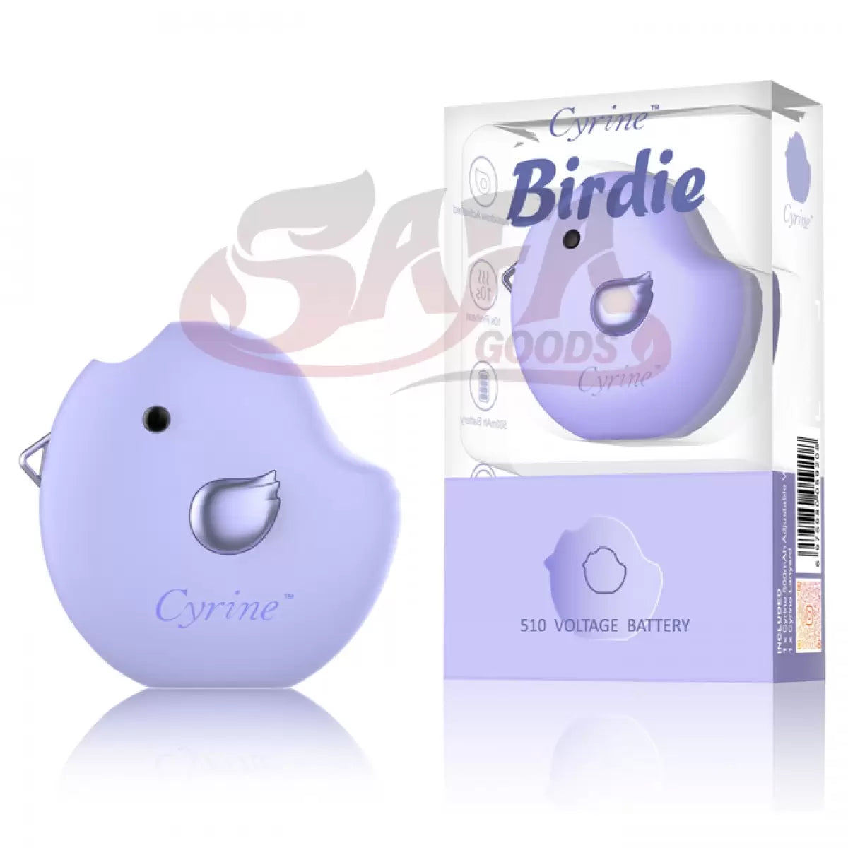 Purple 510 Thread Cartridge Battery - Cyrine Birdie
