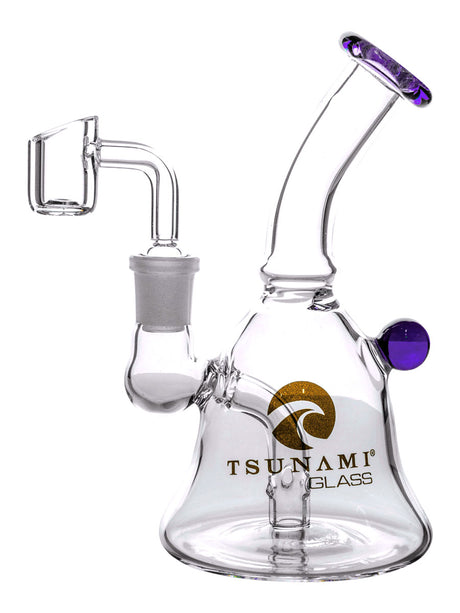 Purple 6" Tsunami Concentrate Rig – Mini Bell Water Pipe