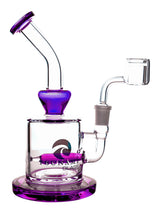 Purple 8" Tsunami Inline Concentrate Rig Glass Water Pipe