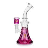 Purple 9" Tsunami Curved Neck Glycerine Water Pipe