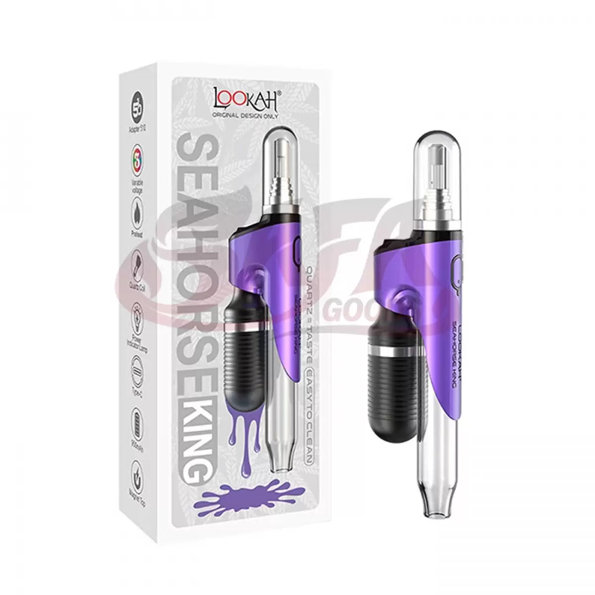 Purple Seahorse King - Lookah