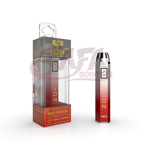 Red Fusion Mini 500mAh 510 Cartridge Battery - ION