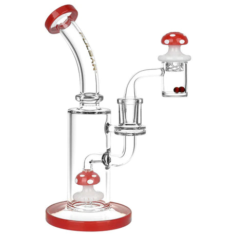 Red Shroom Rig Set w/ Carb Cap - 8.5"/14mm F - Pulsar