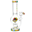 Rubik's Cube Perc Bubble Base Glass Water Pipe - 12.5" 14mm F - Pulsar