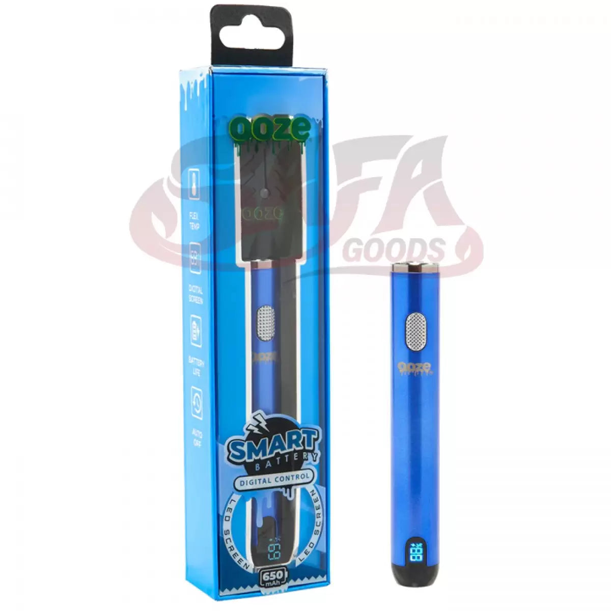 Sapphire Blue Smart Battery for Cartridges - Ooze