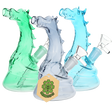 SeshGear - 6" Puff the Magic Dragon Glass Water Pipe 14mm F - Asst. Colors