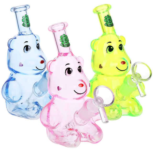 SeshGear 5" Happy Bears Glass Water Pipe – 14mm F