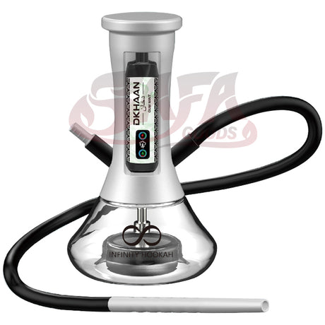 Silver Portable Hookah Kit - Dkhaan Infinity