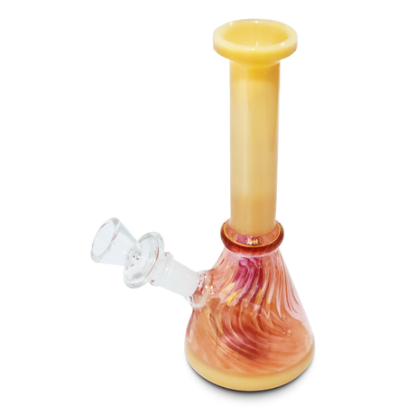 Small Glass Water Pipe Beaker – Solid Finish (Asst. Colors)