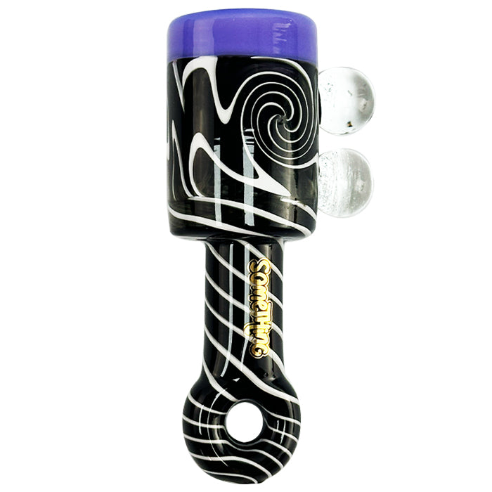 Something Glass Handpipe Painted Design 5"