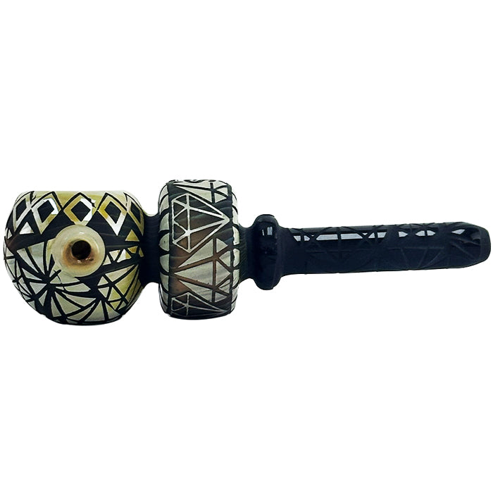 Something Handpipe W Handprinted Design Diamond