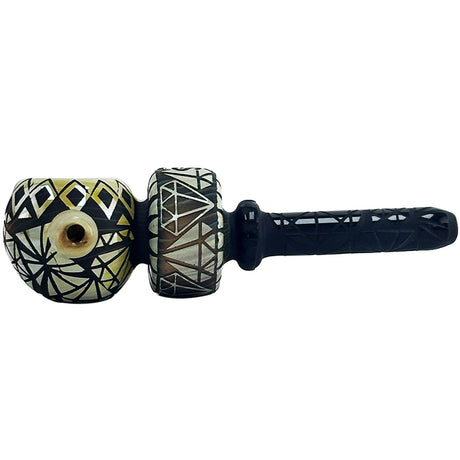 Something Handpipe W Handprinted Design Diamond