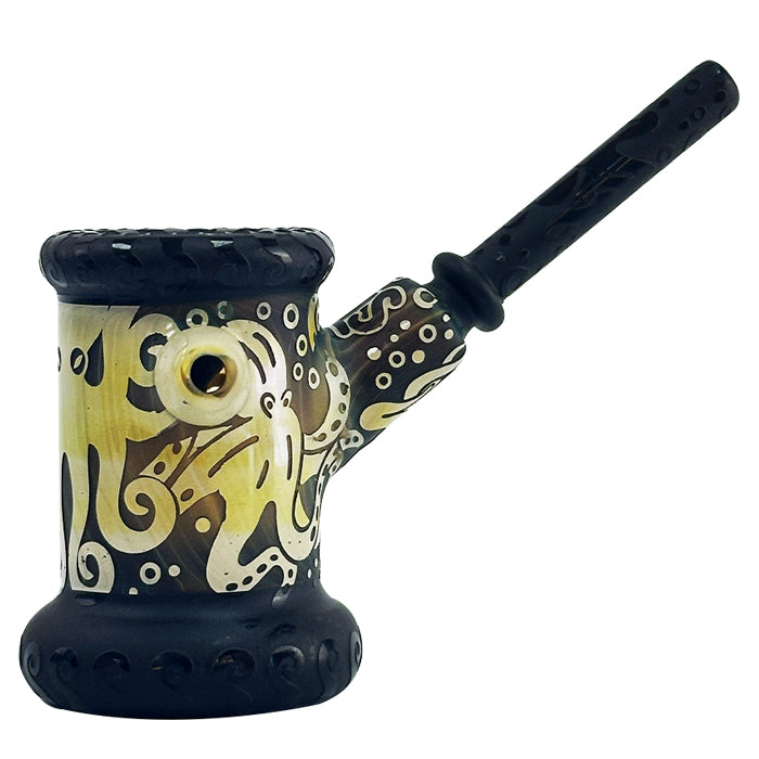 Something Handpipe W Handprinted Octopus Design