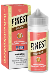 Strawberry Banana Custard Freebase E-Liquid Dessert Edition 100ML - The Finest