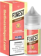 Strawberry Banana Custard Salt Nic E-Liquid Dessert Edition 30ML - The Finest