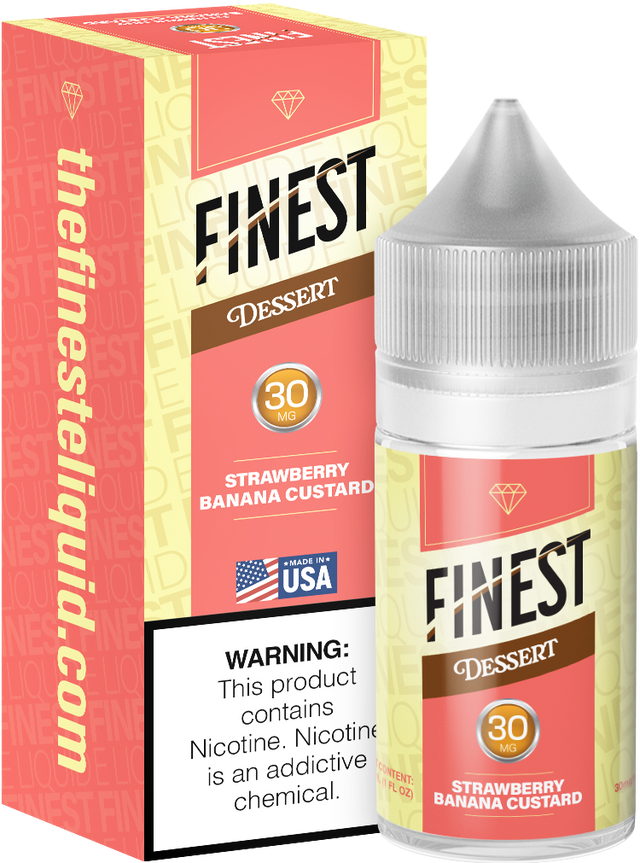 Strawberry Banana Custard Salt Nic E-Liquid Dessert Edition 30ML - The Finest