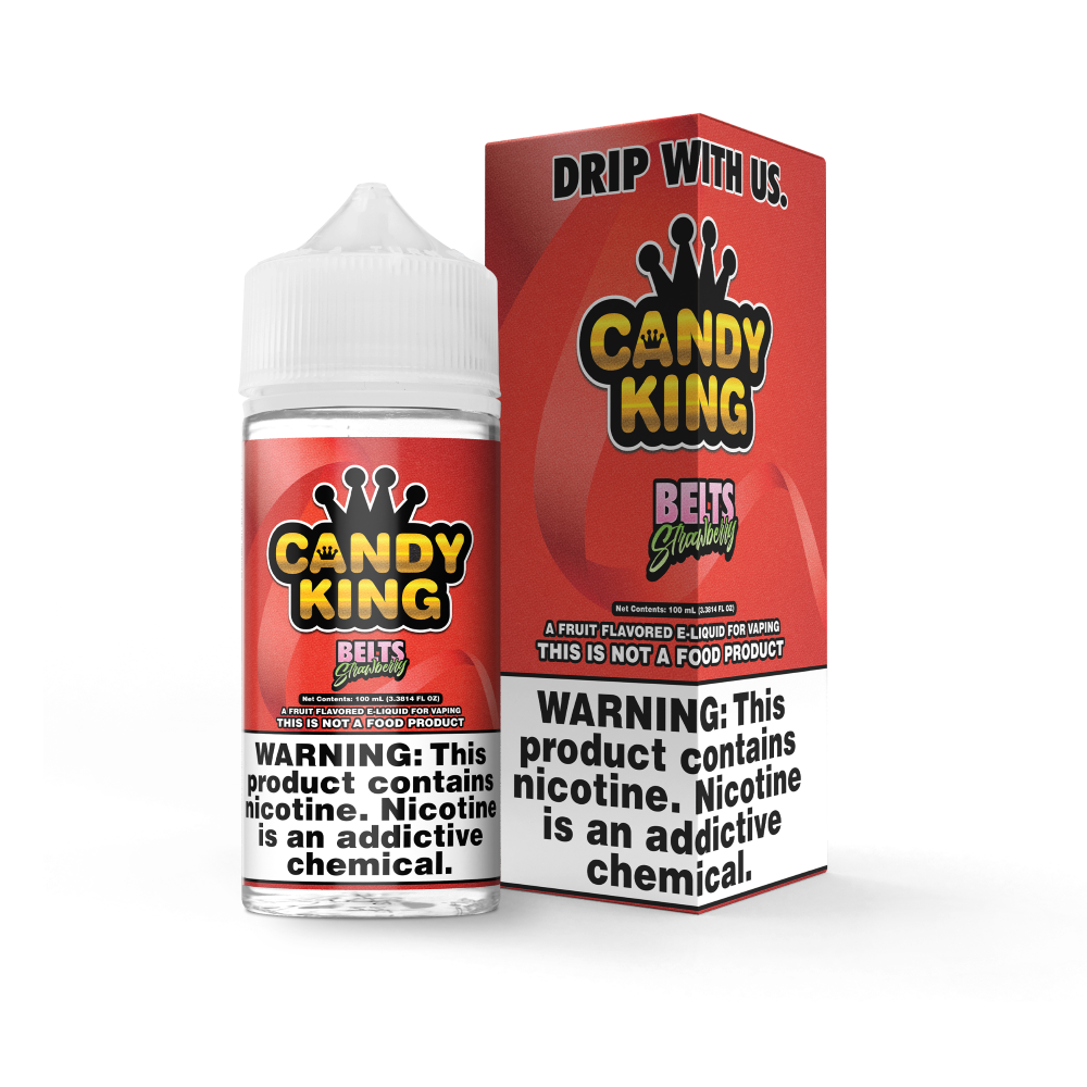 Strawberry Belts Freebase E-Liquid 100ML - Candy King