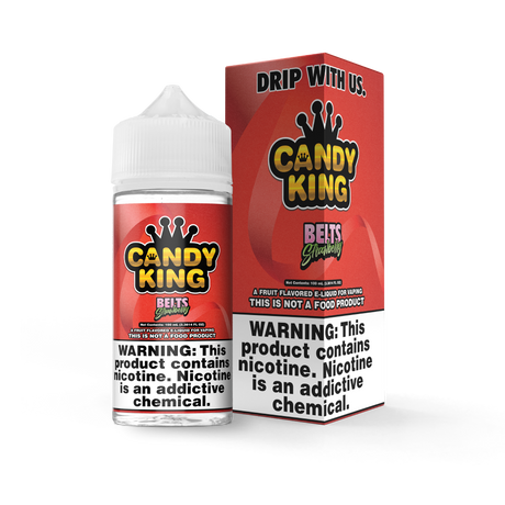 Strawberry Belts Freebase E-Liquid 100ML - Candy King