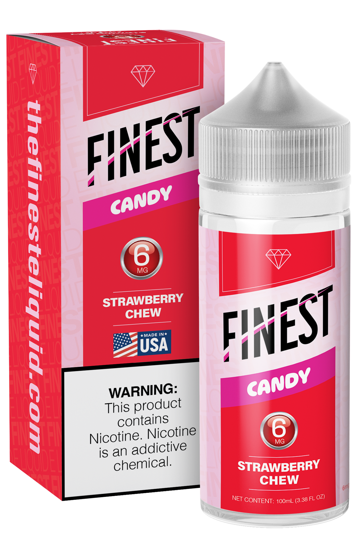 Strawberry Chew Freebase E-Liquid Candy Edition 100ML - The Finest