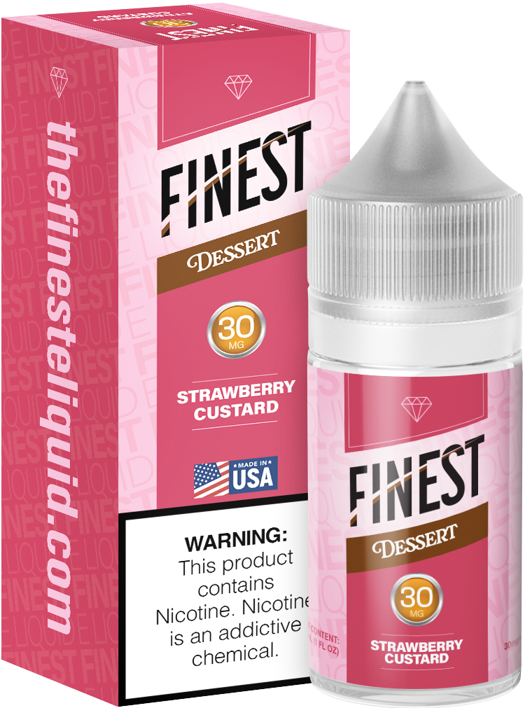 Strawberry Custard Salt Nic E-Liquid Dessert Edition 30ML - The Finest