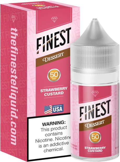 Strawberry Custard Salt Nic E-Liquid Dessert Edition 30ML - The Finest