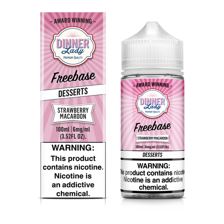 Strawberry Macaroon Freebase E-Liquid 100ML - Dinner Lady