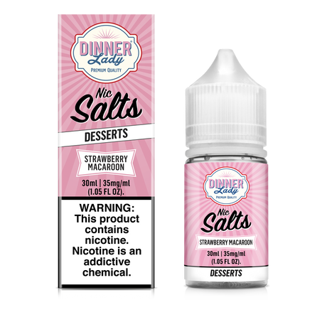 Strawberry Macaroon Salt Nic E-Liquid 30ML - Dinner Lady