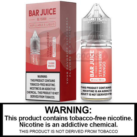 Strawberry Mango Salt Nic E-Juice 30ML - Bar Club