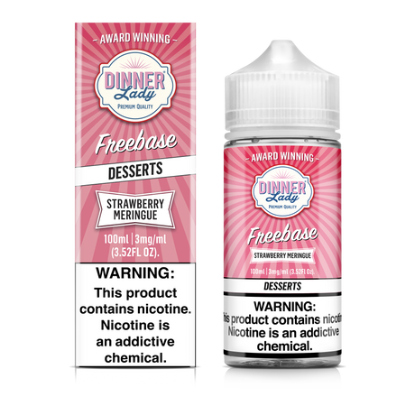 Strawberry Meringue Freebase E-Liquid1 00ML- Dinner Lady