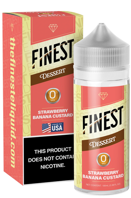Strawberry Banana Custard Freebase E-Liquid Dessert Edition 100ML - The Finest