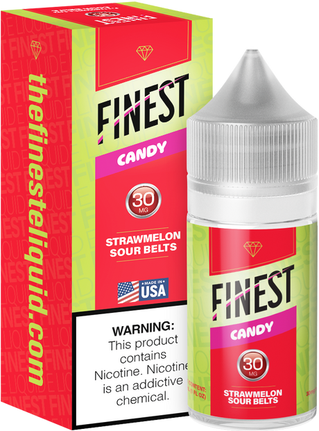 Strawmelon Sour Belts Salt Nic E-Liquid Candy Edition 30ML - The Finest