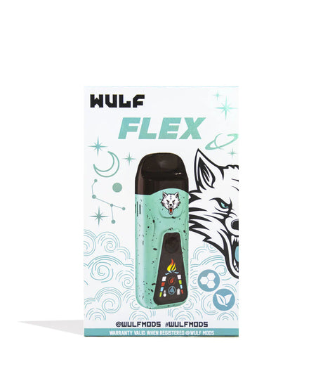 Teal-Black Spatter Wax/Dry Vaporizer - Wulf Flex